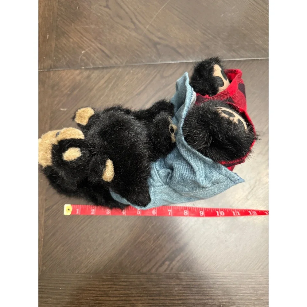 Boyds Bears Ma With Junior Best Dressed Series Black Bear Plush 918087sm 12 inch